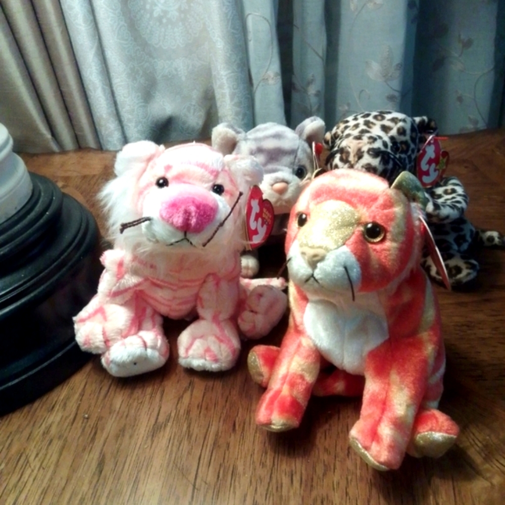 4 Ty beanie baby lot bundle rare lot